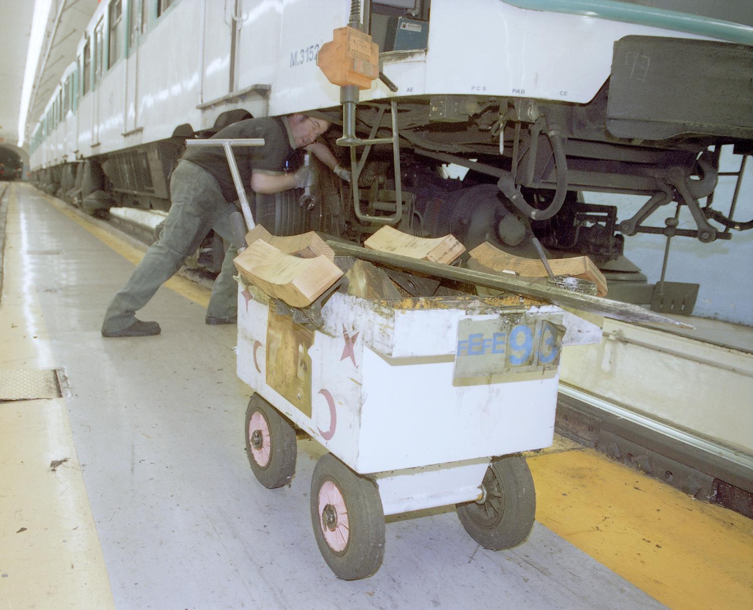 Atelier de réparation du matériel roulant de la ligne 11 de la Compagnie du chemin de fer métropolitain de Paris, puis de la RATP