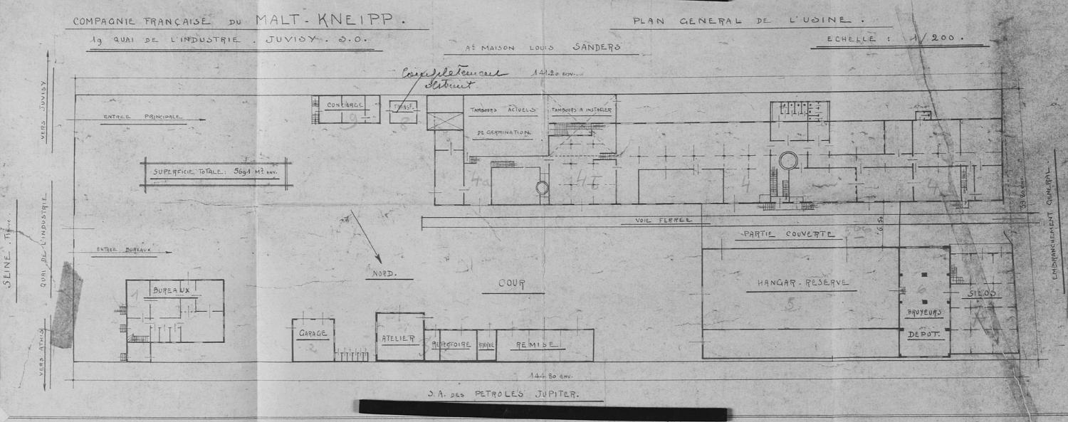 malterie de la Compagnie française du Malt Kneipp, actuellement Centre de recherches et de contrôles biologiques (CRCB)