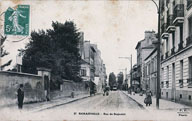 Carte postale ancienne. Vue de la rue Bagnolet. (AD Seine-Saint-Denis)