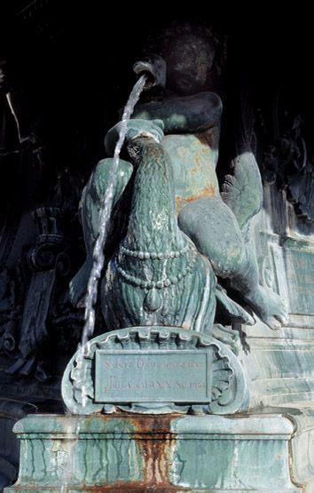 fontaine monumentale : les Trois Fleuves