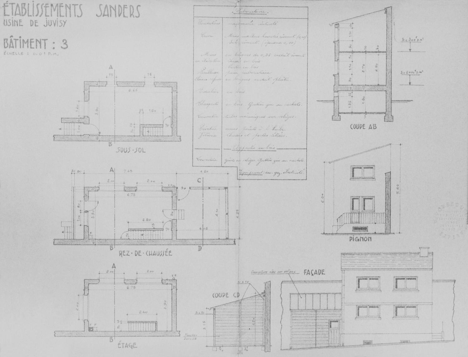 usine de produits pour l'alimentation animale dite Ancienne maison Louis Sanders, actuellement Centre de recherches et de contrôles biologiques (CRCB)