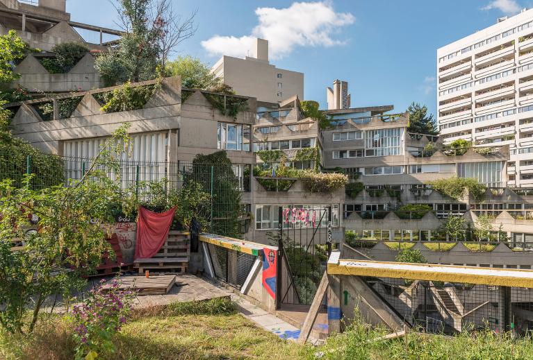 Atelier du peintre d'Isaac Celnikier (Varsovie, 1923-Paris, 2011), situé dans l'ensemble de logements "Jeanne-Hachette"