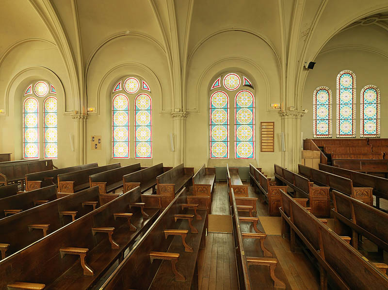 Ensemble de verrières - Temple des Batignolles (réformé)