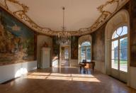 Ensemble décor du salon (corniche)