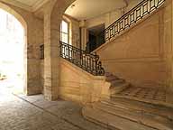 rampe d'appui, escalier d'honneur  de la ferme générale des postes dite hôtel de Villeroy