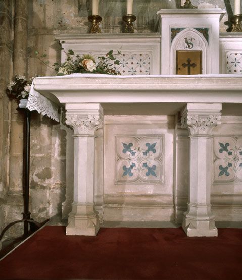 autel, gradin d'autel, tabernacle de saint Vincent