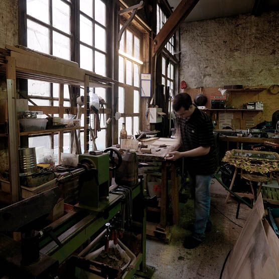 Fontainebleau - usine de menuiserie Barre, actuellement ébénisterie Atelier Saint-Louis