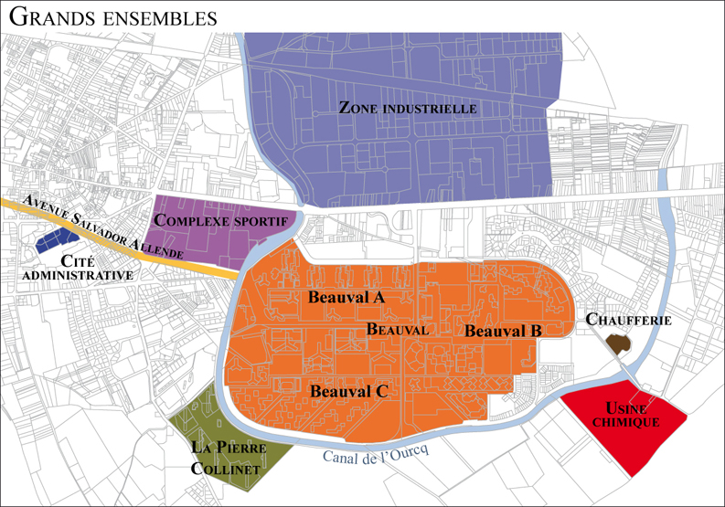 secteur urbain de Beauval et la Pierre-Collinet