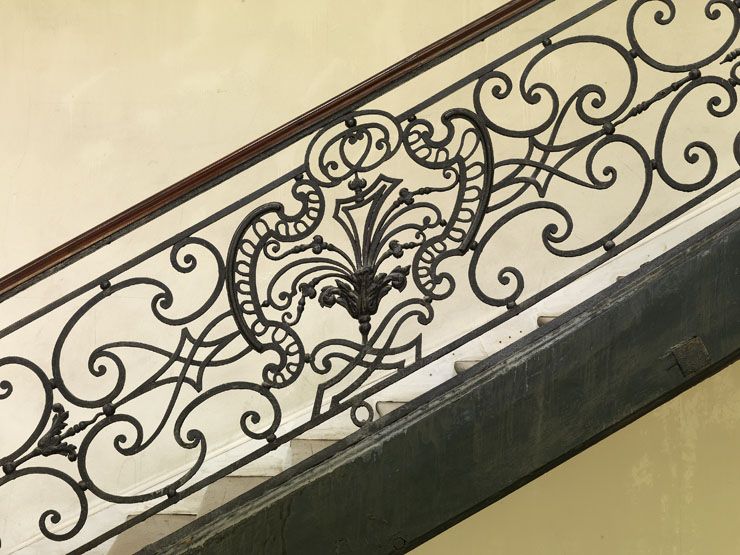 rampe d'appui, escalier de la maison à porte cochère dite Hôtel de Vins puis hôtel Dupin (non étudié)