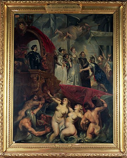 tableau : le Débarquement de Marie de Médicis à Marseille