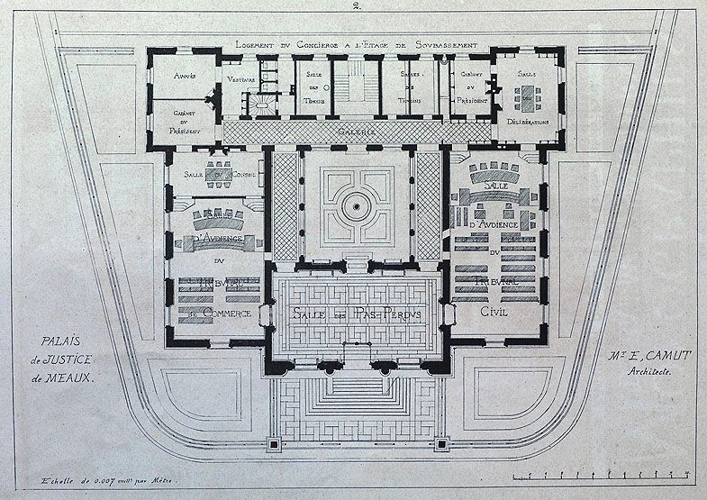 palais de justice, actuellement Maison de solidarité départementale