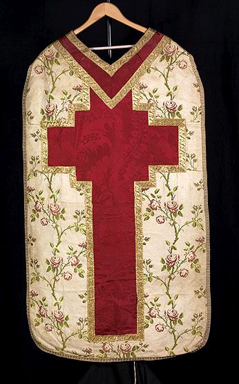 chasuble aux roses