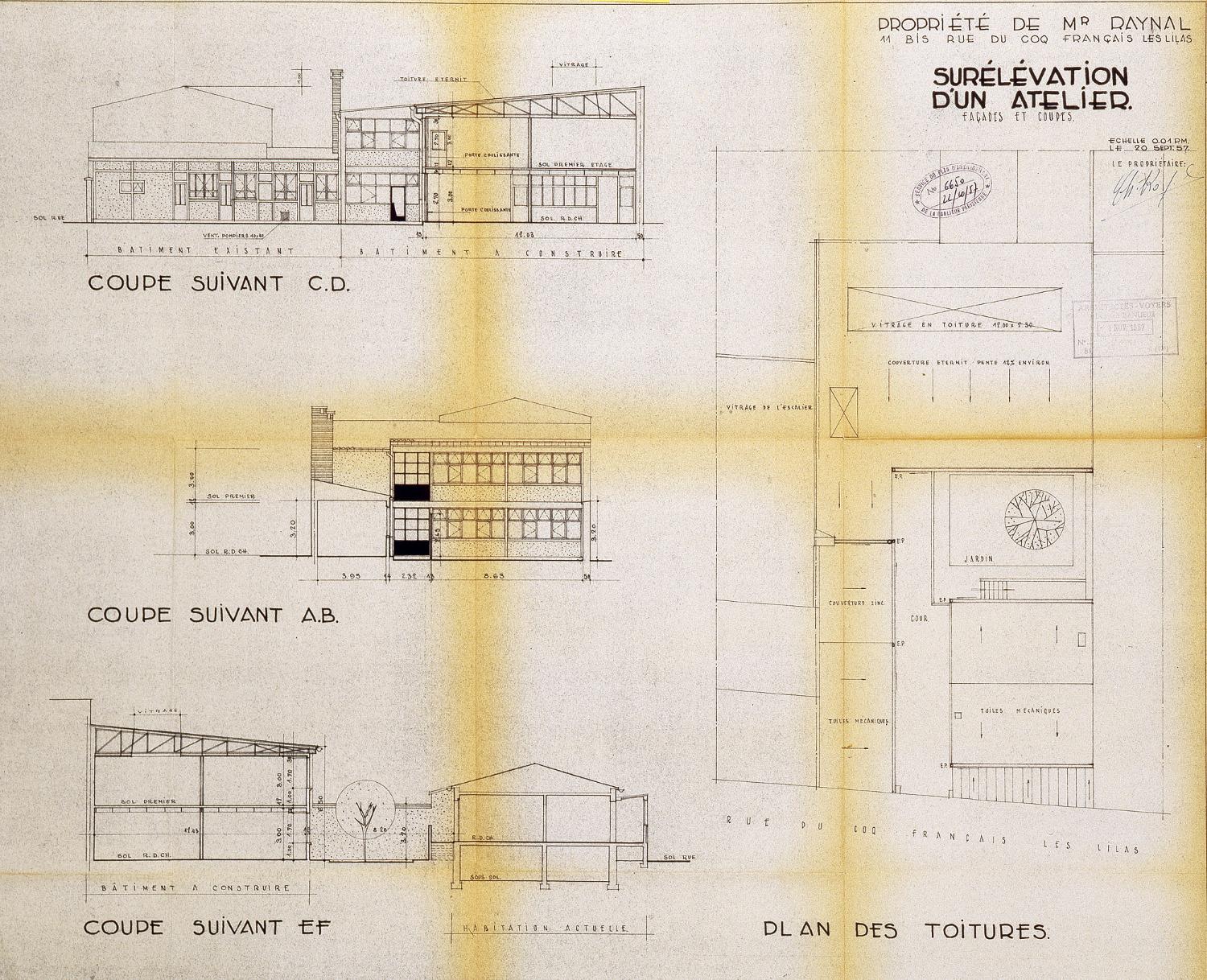 Usine de petite métallurgie Mariot-Duponchel, puis usine de teinturerie Meunier, puis usine de maroquinerie Le Simplex, puis imprimerie Raynal, puis imprimerie Gerfau, actuellement salle de spectacle Le Triton