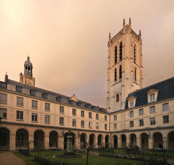 rampe d'appui, escalier des Grands Hommes de l'abbaye Sainte-Geneviève actuellement Lycée Henri IV (non étudié)