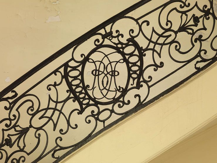 rampe d'appui, escalier de l' hôtel de Bersan dit aussi d'Hozier (non étudié)