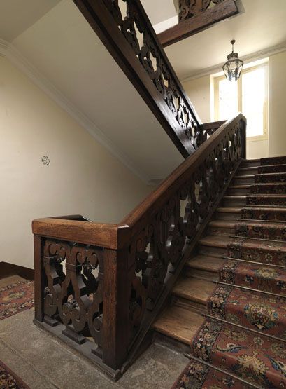 rampe d'appui, escalier du Cabinet des Médailles de l'abbaye Sainte-Geneviève actuellement Lycée Henri IV (non étudié)