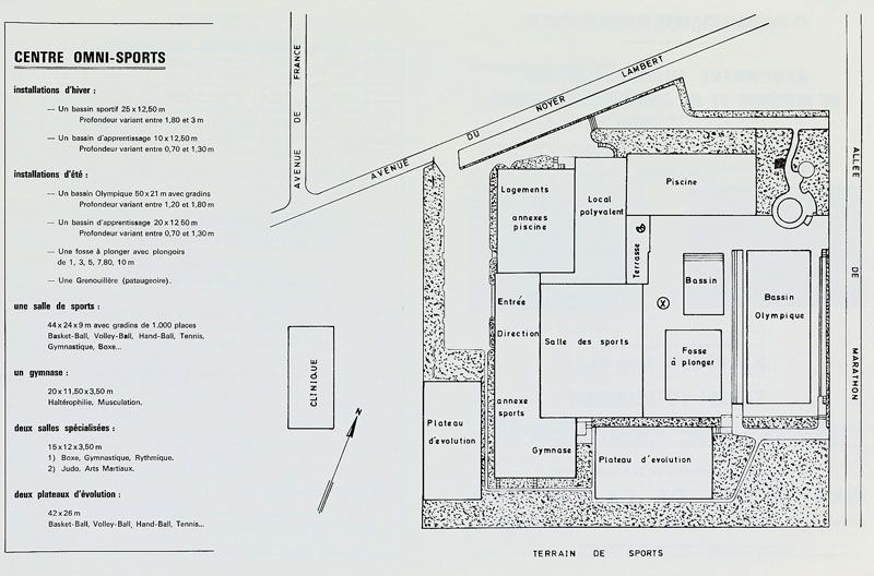 complexe sportif dit Centre Omnisports, actuellement Centre Omnisports Pierre de Coubertin