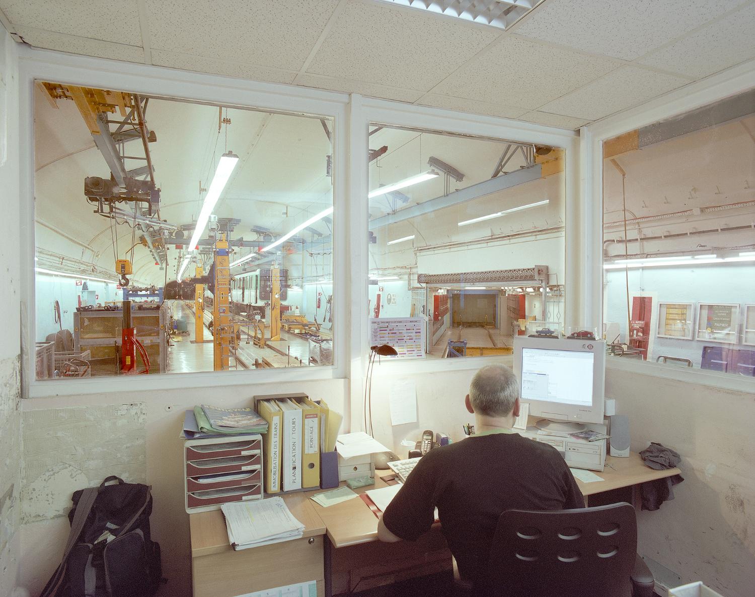 Atelier de réparation du matériel roulant de la ligne 11 de la Compagnie du chemin de fer métropolitain de Paris, puis de la RATP