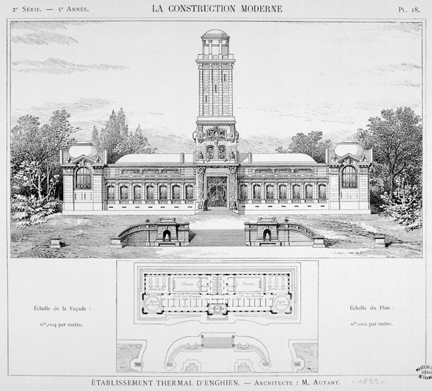 établissement thermal : bâtiment d'hydrothérapie