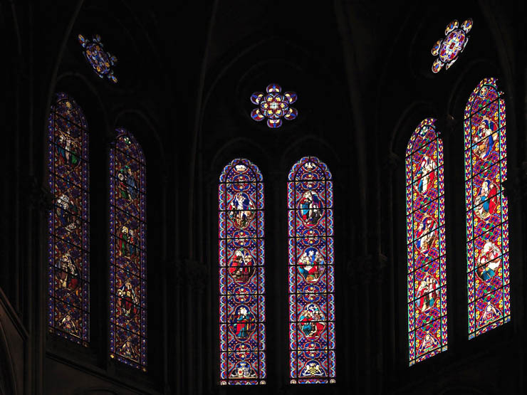 Ensemble de 17 verrières - Chapelle Saint-Ignace (ancienne chapelle des Jésuites)