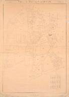 Plan parcellaire de la ville dans son état avant les bombardements. Planche 2 (sud). Dressé par R. Thomas, géomètre. 1945 (AM Mantes-la-Jolie  n.c.)