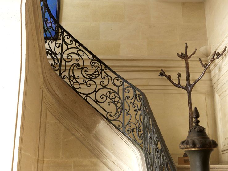 rampe d'appui, escalier de l' hôtel de Marsilly (non étudié)