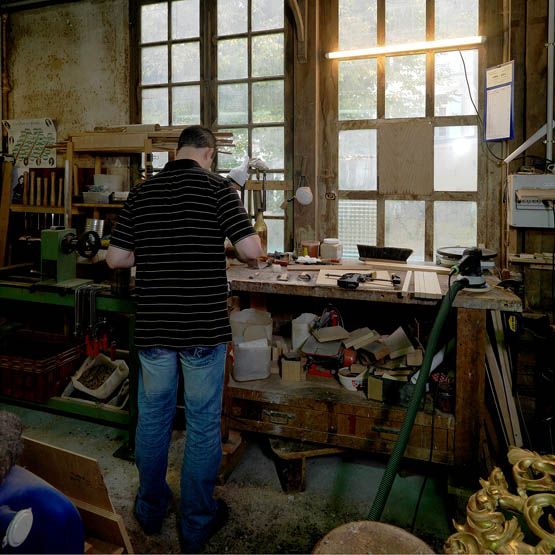 Fontainebleau - usine de menuiserie Barre, actuellement ébénisterie Atelier Saint-Louis