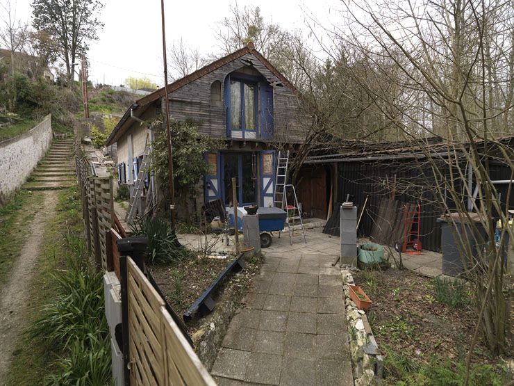 Samois-sur-Seine - atelier de charpentier Rabardy, puis Magnier, puis Goletto, actuellement logement