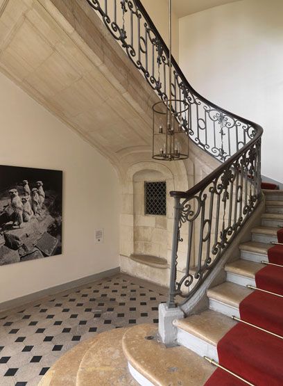 rampe d'appui, escalier de l' hôtel de Hénault de Cantobre (non étudié)