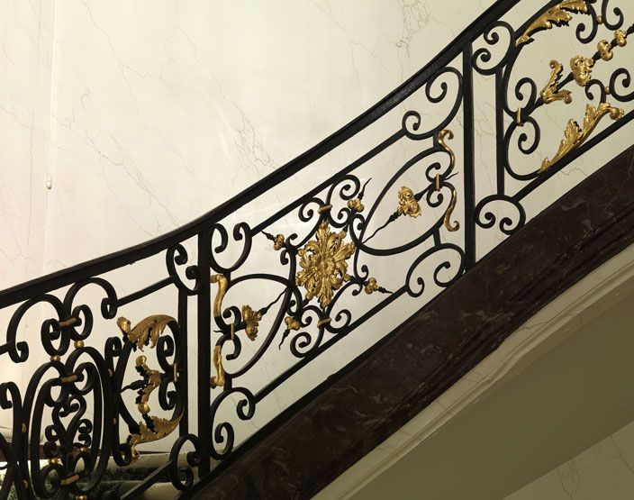 rampe d'appui, escalier de l' hôtel de Le Maistre puis de Ségur (non étudié)