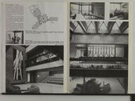 Plan et vues intérieures. Tiré de : Recherche et Architecture,1977, n°31, 3e trimestre. (Archives de la Chambre de métiers et de l'artisanat du Val d'Oise)