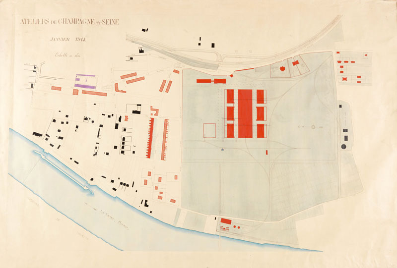 Usine de matériel électrique industriel Schneider et Cie, puis Le Matériel Electrique Scheider-Westinghouse (SW), puis Jeumont-Schneider (JS), actuellement ensemble industriel appelé "Espace Technologique et Industriel de Champagne-sur-Seine" (zone ETIC)