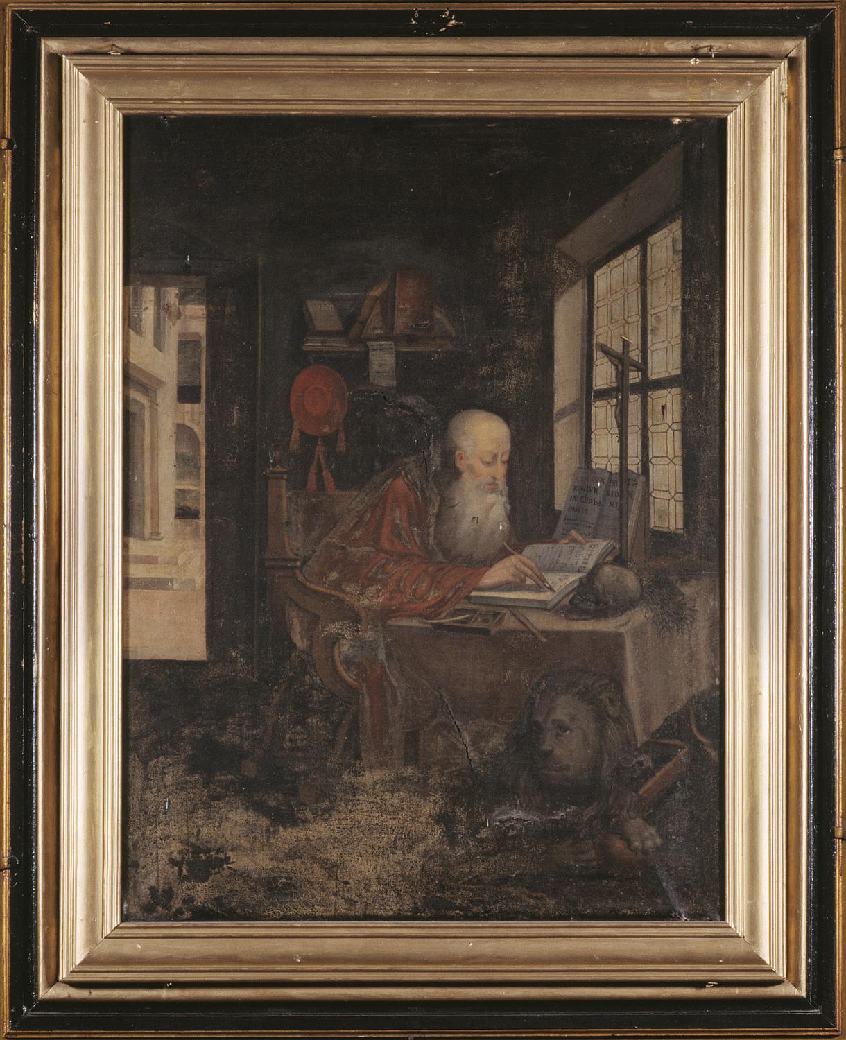 tableau : Saint Jérôme dans son cabinet de travail