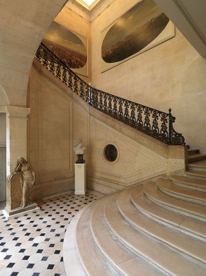 rampe d'appui, escalier de l' hôtel Le Peletier de Saint-Fargeau, actuellement musée Carnavalet (non étudié)