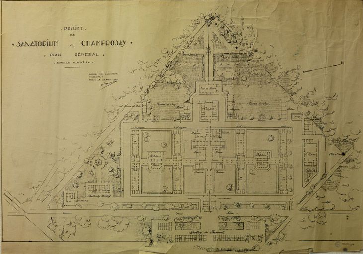 sanatorium de Champrosay, puis sanatorium Joffre, puis hôpital Joffre, actuellement hôpital Joffre-Dupuytren