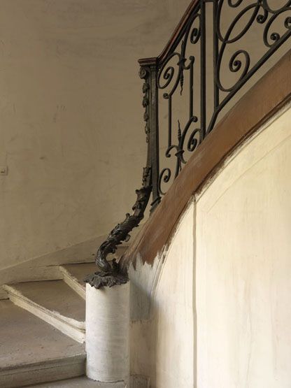 rampe d'appui, escalier de la maison à porte cochère (non étudié)