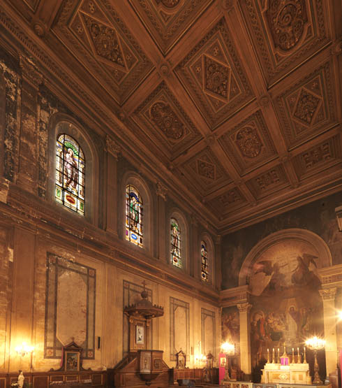 Ensemble de 12 verrières - Chapelle de l'Hôpital Lariboisière