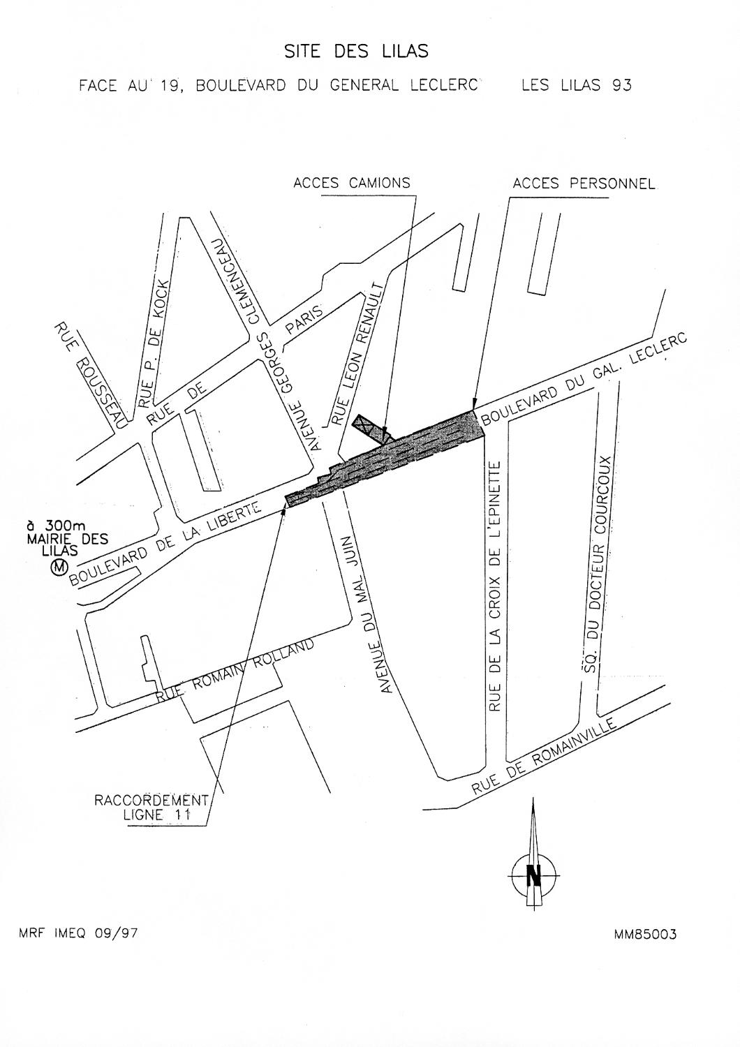 Atelier de réparation du matériel roulant de la ligne 11 de la Compagnie du chemin de fer métropolitain de Paris, puis de la RATP