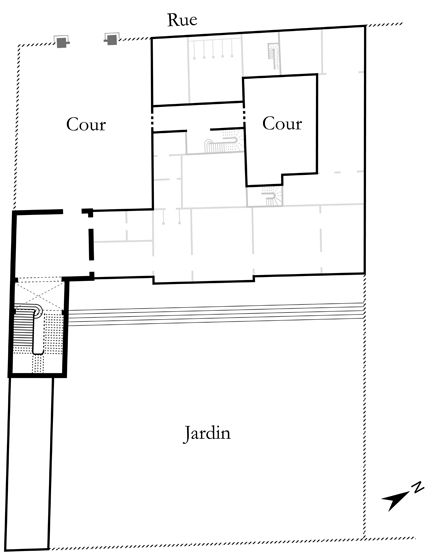 rampe d'appui, escalier de l' hôtel Amelot de Chaillou puis de Tallard (non étudié)