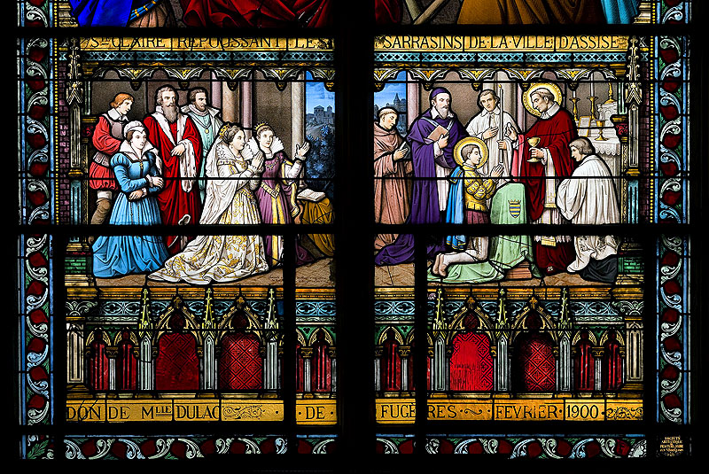 Ensemble de 13 verrières - Chapelle Sainte-Marie-de-la-Famille (Clinique Blomet, Filles de Saint-Paul-de-Chartres, anciennement Sœurs de la Sainte-Famille)