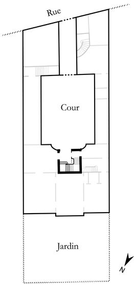 rampe d'appui, escalier de l' hôtel de Marsilly (non étudié)