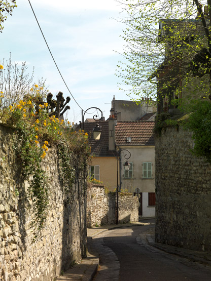 Centre ville, La rue de l'Abbé-Hua vers la rue de la Sangle.  (IVR11_20157800243NUC4A) - Inventaire Général du Patrimoine Culturel