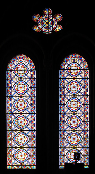 Ensemble de 17 verrières - Chapelle Saint-Ignace (ancienne chapelle des Jésuites)