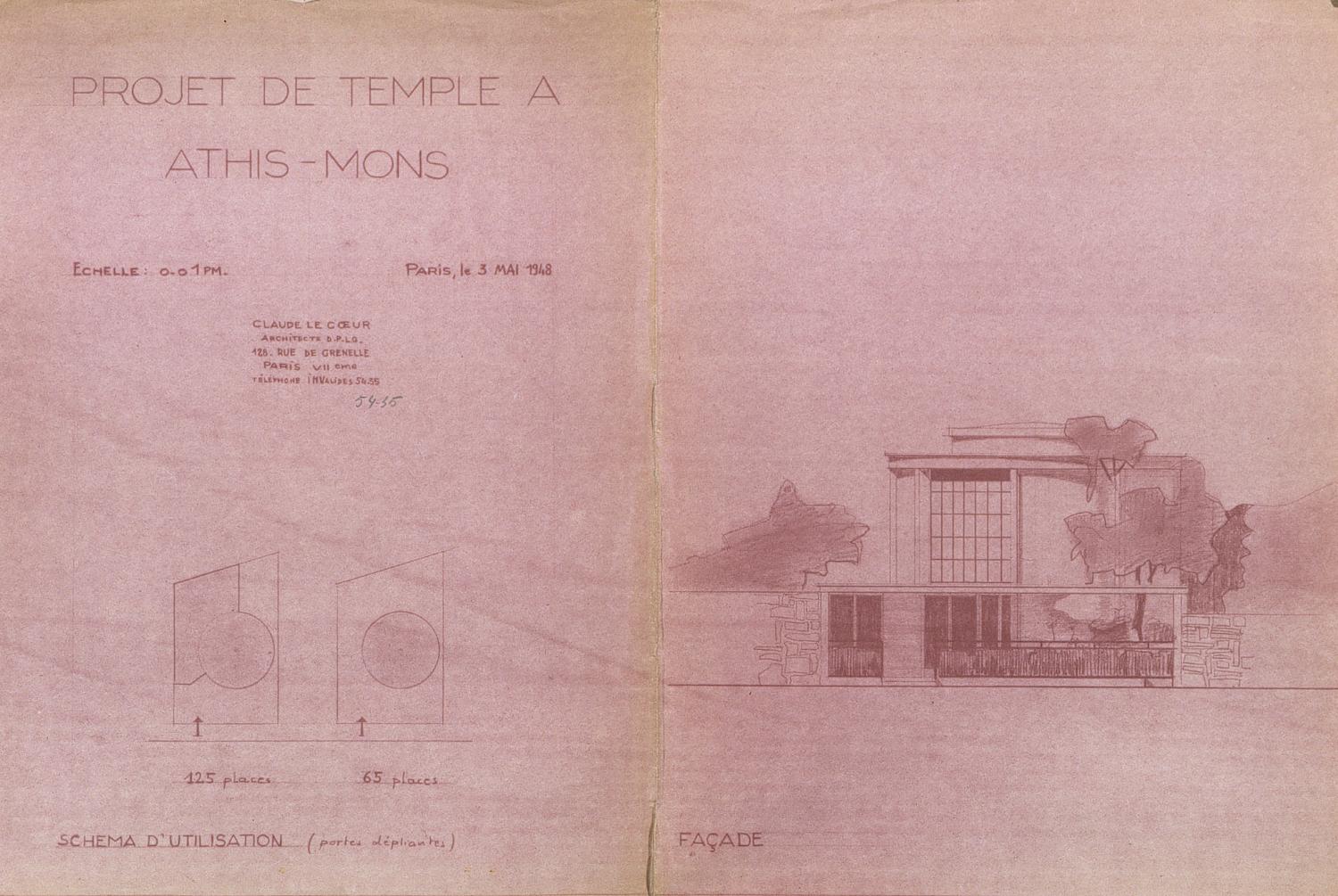 temple de l'église réformée de France à Choisy-le-Roi dit temple d'Athis