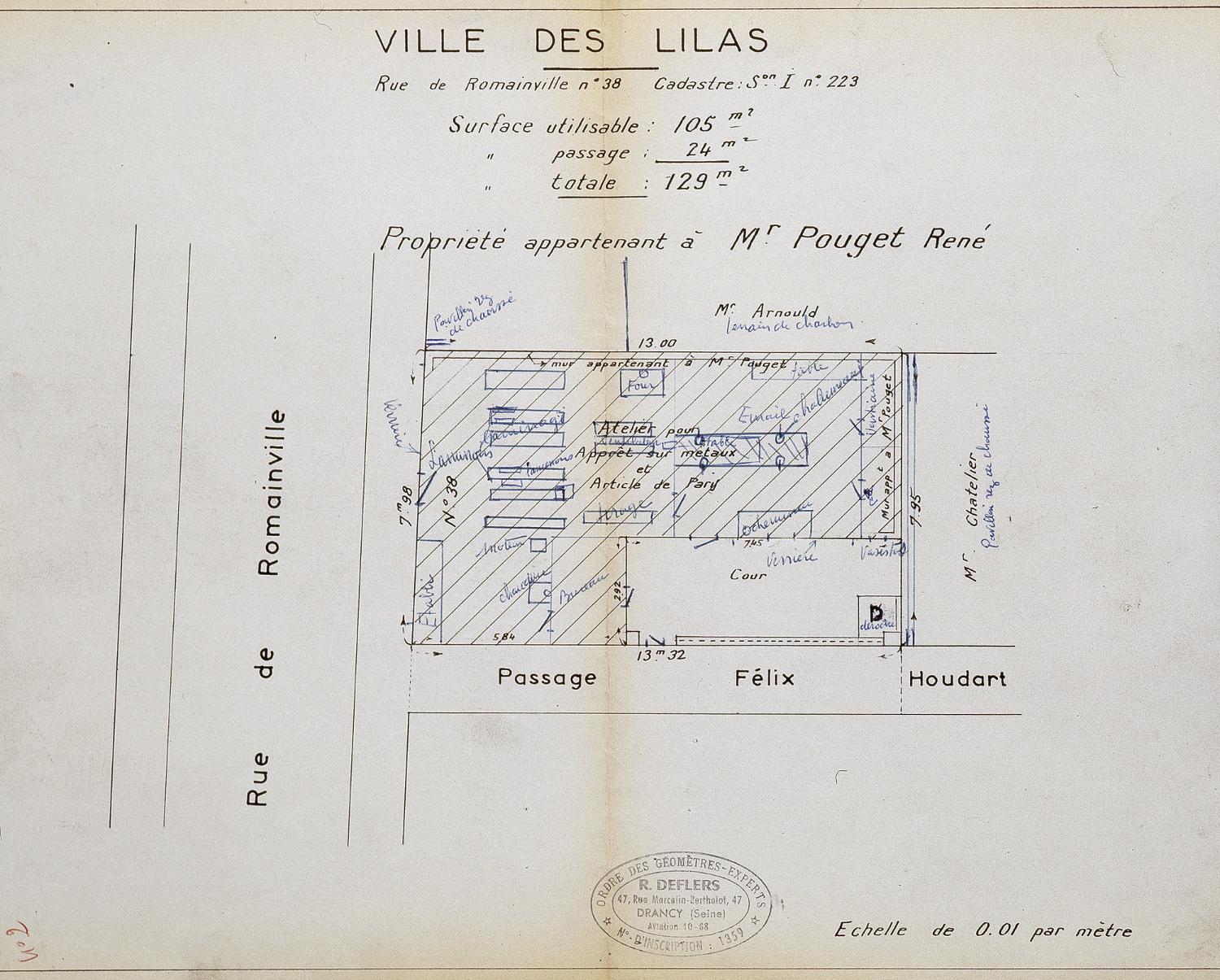 Usine de petite métallurgie Navillot, puis Ranousse, puis Pouget (détruit après inventaire)