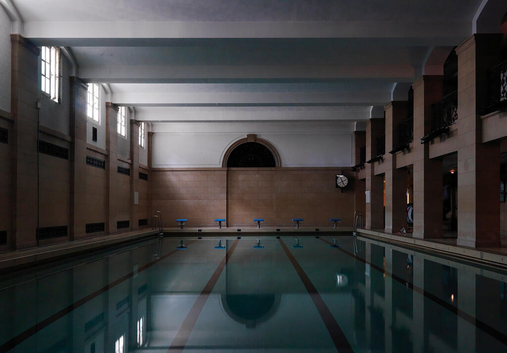 Piscine de la Cité internationale universitaire de Paris et salle de boxe, actuellement salle de musculation