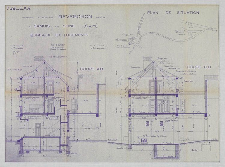 Samois-sur-Seine - usine de construction mécanique (usine d'auto-tamponneuses et de manèges) Reverchon