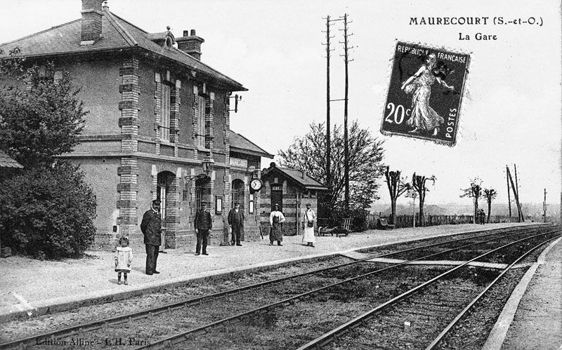 voie ferrée de la ligne Argenteuil-Mantes