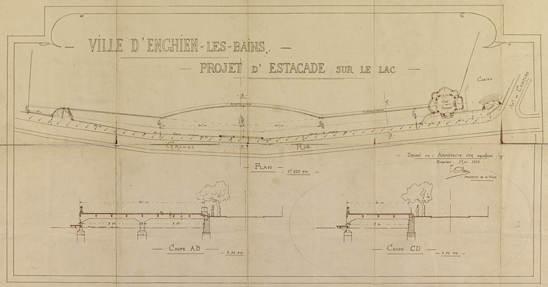 quai, estacade ou jetée des bords du lac