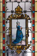 Vitraux des portes de la villa Casteljad